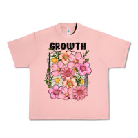 Salmon growth flower Urban Heavy Tee - MaliasSmallBusiness