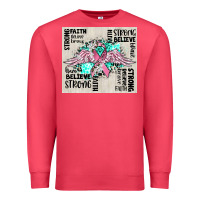 Cardinal cancer ribbon with angel wings Premium Sweatshirt - CowGirlArtShop