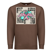 Chestnut cancer ribbon with angel wings Premium Sweatshirt - CowGirlArtShop