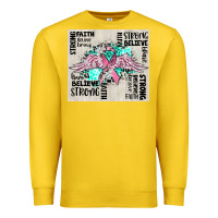 Lemon cancer ribbon with angel wings Premium Sweatshirt - CowGirlArtShop