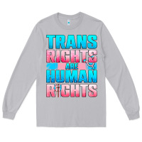 Moon Dust Trans Rights Are Human Rights Long Sleeve Tee - BundleAndBundleShop