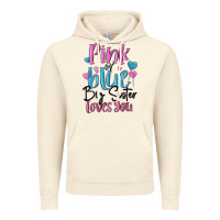 Vintage Artic pink or blue big sister loves you Vintage Hoodie - MaliasSmallBusiness
