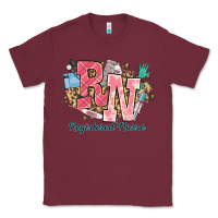 Burgundy rn registered nurse western Classic Tee - NancyCooperArtShop
