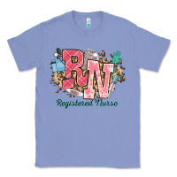 Colony Blue rn registered nurse western Classic Tee - NancyCooperArtShop