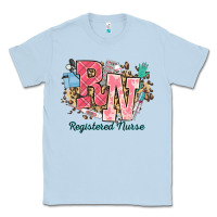 Dusty Blue rn registered nurse western Classic Tee - NancyCooperArtShop
