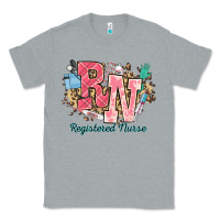 Heather Grey rn registered nurse western Classic Tee - NancyCooperArtShop
