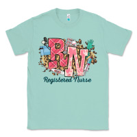 Seafoam rn registered nurse western Classic Tee - NancyCooperArtShop