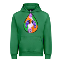 Emerald halloween hands teardrop Urban Hoodie - BundleAndBundleShop