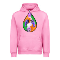 Fuchsia Pink halloween hands teardrop Urban Hoodie - BundleAndBundleShop
