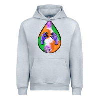 Heather Grey halloween hands teardrop Urban Hoodie - BundleAndBundleShop