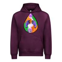 Mauve Wine halloween hands teardrop Urban Hoodie - BundleAndBundleShop