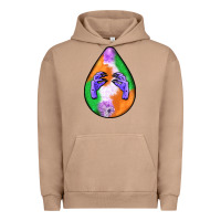 Pigment Burro halloween hands teardrop Urban Hoodie - BundleAndBundleShop