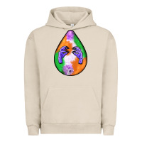 Pigment French Oak halloween hands teardrop Urban Hoodie - BundleAndBundleShop