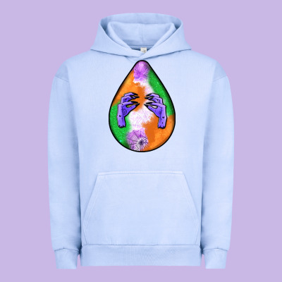 Halloween Hands Teardrop Urban Hoodie Designed By Bundleandbundleshop