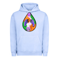 Pigment Grape Ice halloween hands teardrop Urban Hoodie - BundleAndBundleShop