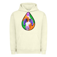 Pigment Pistachio halloween hands teardrop Urban Hoodie - BundleAndBundleShop