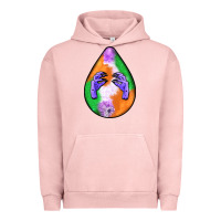 Pigment Salmon halloween hands teardrop Urban Hoodie - BundleAndBundleShop