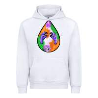 White halloween hands teardrop Urban Hoodie - BundleAndBundleShop