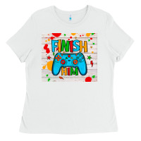 White finish him Ladies Tee - JahusDesignShop