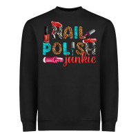 Black nail polish junkie bbs Heavyweight Sweatshirt - BundleAndBundleShop