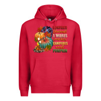 Cardinal bonfires flannels smores campfires and pu Premium Hoodie - CowGirlArtShop