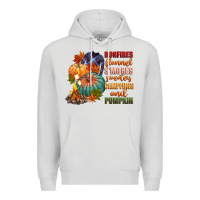 Dove Grey bonfires flannels smores campfires and pu Premium Hoodie - CowGirlArtShop