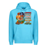 Ocean Blue bonfires flannels smores campfires and pu Premium Hoodie - CowGirlArtShop