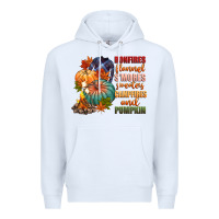 White bonfires flannels smores campfires and pu Premium Hoodie - CowGirlArtShop