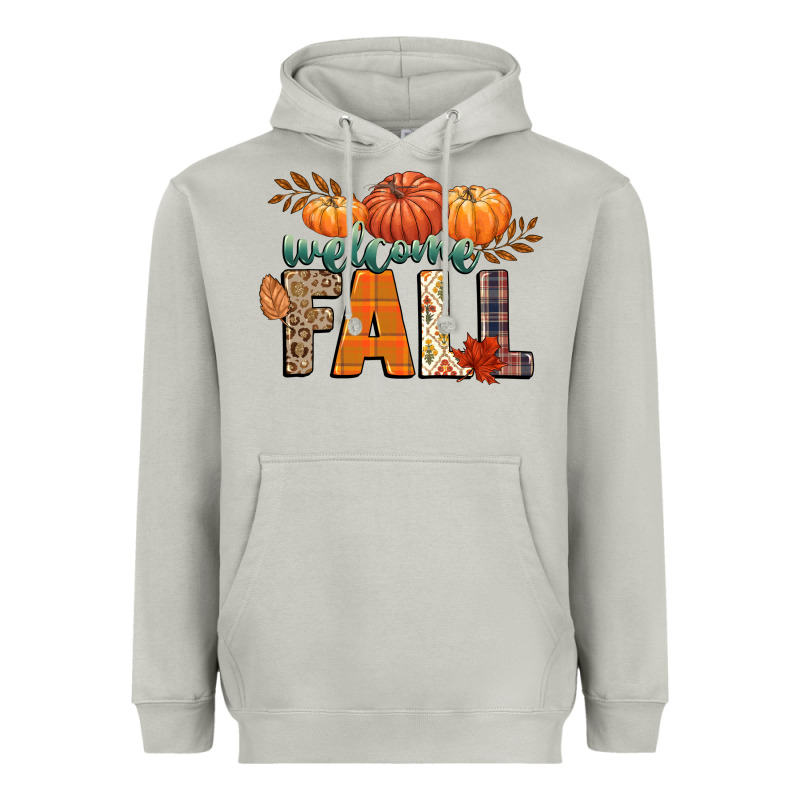 Welcome Fall Heavyweight Hoodie by CowGirlArtShop | Teevron