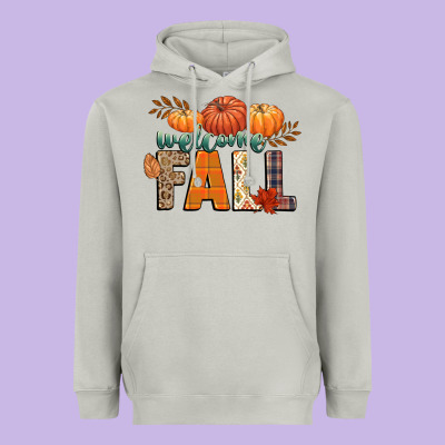 Welcome Fall Heavyweight Hoodie Designed By Cowgirlartshop