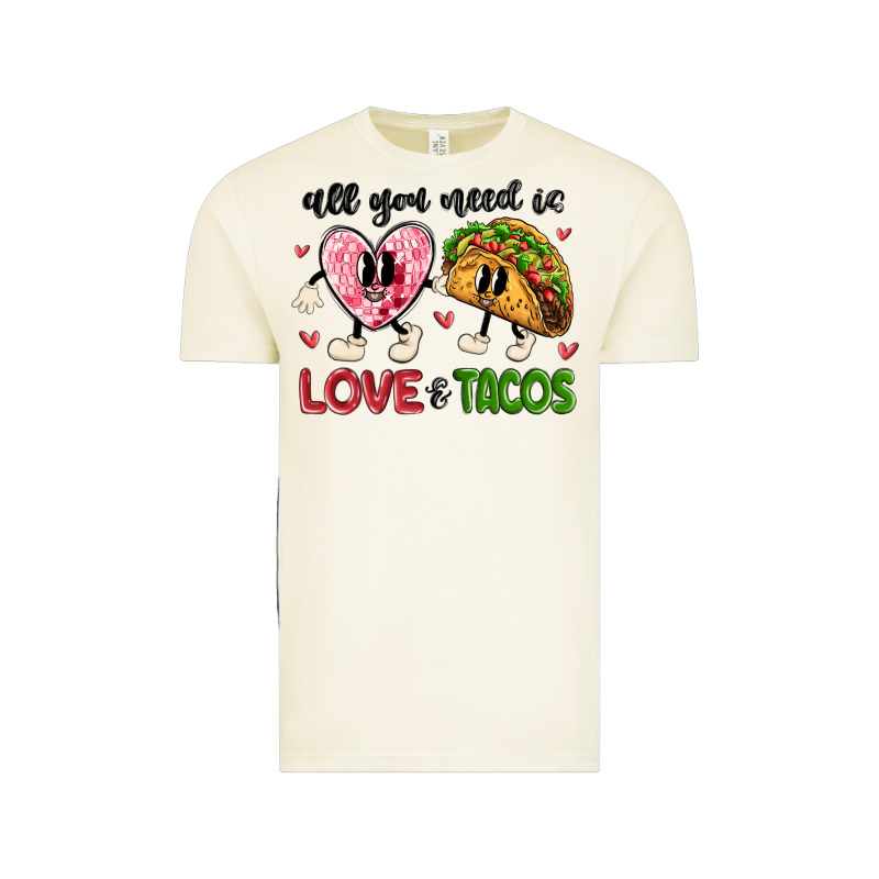All You Need Is Love And Tacos Vintage Tee by MaliasSmallBusiness | Teevron