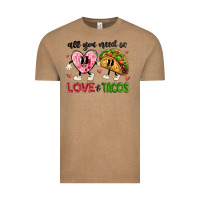 Vintage Coffee all you need is love and tacos Vintage Tee - MaliasSmallBusiness