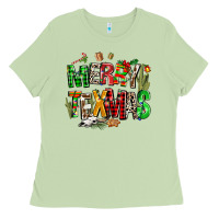 Matcha christmas texas western Ladies Tee - AdoDesignShop