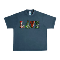 Midnight Navy love christmas tree Urban Heavy Tee - AdoDesignShop
