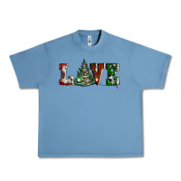 Pebble Blue love christmas tree Urban Heavy Tee - AdoDesignShop