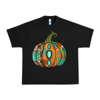 Black Western cowhide turquoise pumpkin Urban Heavy Tee - NancyCooperArtShop