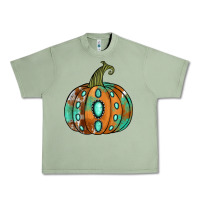 Western Cowhide Turquoise Pumpkin Urban Heavy Tee | Teevron