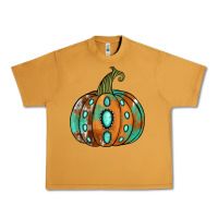 Peanut Butter Western cowhide turquoise pumpkin Urban Heavy Tee - NancyCooperArtShop