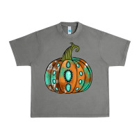 Tornado Western cowhide turquoise pumpkin Urban Heavy Tee - NancyCooperArtShop