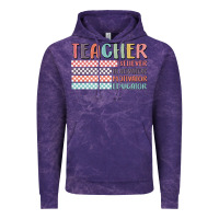 Cloud Purple retro teacher Vintage Hoodie - MaliasSmallBusiness
