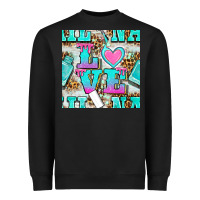 Black love nail and polish with leopard seamless pattern bbs Heavyweight Sweatshirt - BundleAndBundleShop