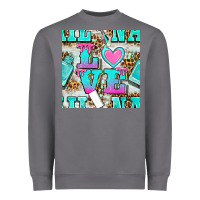 Storm love nail and polish with leopard seamless pattern bbs Heavyweight Sweatshirt - BundleAndBundleShop