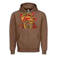 Chestnut Taco Fiesta Zipper Hoodie - texasbilliewilder