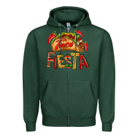Sports Green Taco Fiesta Zipper Hoodie - texasbilliewilder