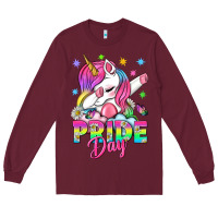 Burgundy Pride Day LGBTQ Long Sleeve Tee - BundleAndBundleShop