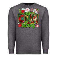 Charcoal Heather cna  certified nursing assistant claus Premium Sweatshirt - CowGirlArtShop