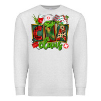 Oatmeal Heather cna  certified nursing assistant claus Premium Sweatshirt - CowGirlArtShop