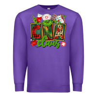 Purple cna  certified nursing assistant claus Premium Sweatshirt - CowGirlArtShop