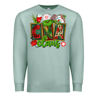 Seafoam cna  certified nursing assistant claus Premium Sweatshirt - CowGirlArtShop