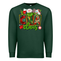 Sports Green cna  certified nursing assistant claus Premium Sweatshirt - CowGirlArtShop